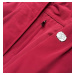 Červená dámská bunda parka s kožešinovou podšívkou (M-21207)
