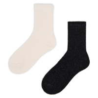 Cropp - 2 pack ponožky - Černý
