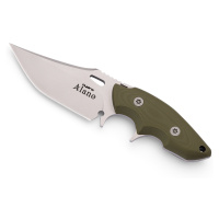Nůž Alano Hydra Knives® – Stříbrná čepel – Satin, Olive Green