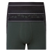 LIVERGY® Pánské boxerky s BIO bavlnou, 3 kusy (tmavě zelená / černá )