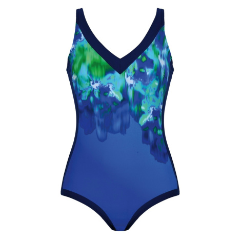 Dámské jednodílné plavky Naturana 73459 | modrá