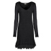 Bonprix RAINBOW pletené šaty s krajkou Barva: Černá, Mezinárodní