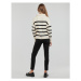 Vero Moda VMSABA STRIPE LS HIGHNECK BLOUSE GA NOOS Béžová