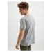 Světle šedé pánské žíhané tričko Tommy Hilfiger