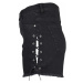 Urban Classics Ladies Highwaist Denim Lace Up Shorts black washed