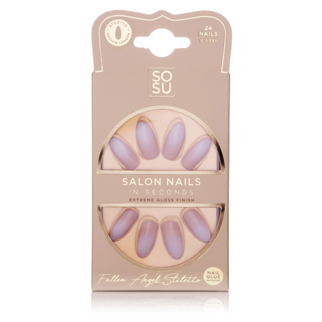 SOSU Cosmetics Umělé nehty Fallen Angel (Salon Nails) 24 ks