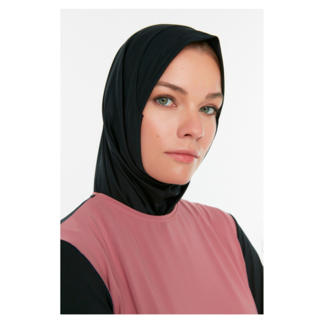 Trendyol Black Shawl Look Woven Bonnet