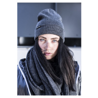 Čepice Basic Flap Beanie - tmavě šedá