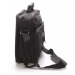 Pánská látková taška přes rameno černá - Sanchez Garen černá