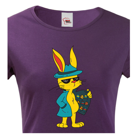 Dámské vtipné triko - Velikonoční zajíc BezvaTriko
