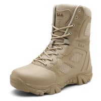 Pánské voděodolné army boty turistická obuv vojenského stylu