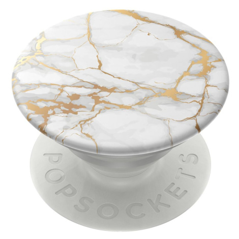 PopSockets PopGrip Gen.2, Gold Lutz Marble, bílo-zlatý mramor Hama