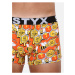 Žluto-oranžové pánské vzorované boxerky Styx Včelky