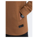 Asymmetrical men's zip-up hoodie BERLIN - camel B1371