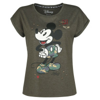 Mickey & Minnie Mouse Military Dámské tričko khaki