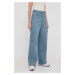 Kalhoty Calvin Klein Jeans dámské, jednoduché, high waist, J20J222607