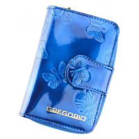 Dámská malá elegantní kožená peněženka s motýlky Freela ,modrá
