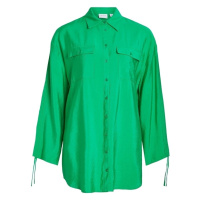 Vila Klaria Oversize Shirt L/S - Bright Green Zelená