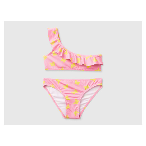 Benetton, Pink Bikini With Butterfly Pattern United Colors of Benetton