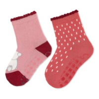 Sterntaler ABS ponožky dvojité balení lední medvěd Elia růžová