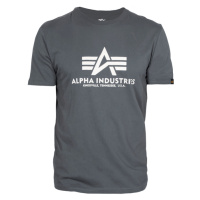 Alpha Industries Tričko Basic T-Shirt greyblack