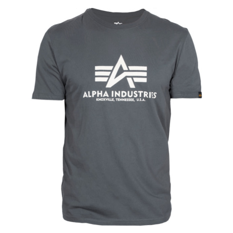 Alpha Industries Tričko Basic T-Shirt greyblack