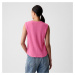 GAP Sleeveless Linen Blend Shell Top Standout Pink