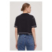 Bavlněné tričko Karl Lagerfeld Jeans černá barva