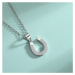 GRACE Silver Jewellery Stříbrný náhrdelník PODKOVA pro štěstí - stříbro 925/1000 NH-131/40+5 Stř