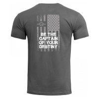 Pánské tričko Ageron American Flag Pentagon® – Wolf Grey