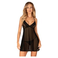 Košilka Obsessive Latinesa babydoll Barva: Černá