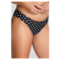 Spodní díl plavek Swimwear Anya Spot Gather Pant black/white SW1019