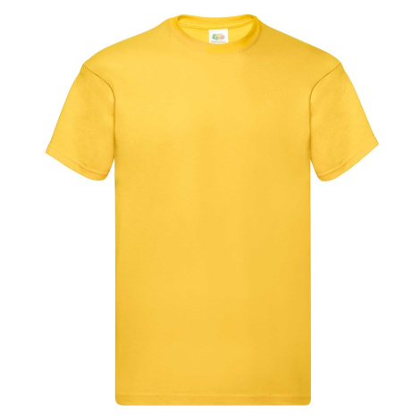 Original Fruit of the Loom Men's Yellow T-Shirt