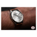 Vulcain Grand Prix - Silver - Black Carbon Leather Strap