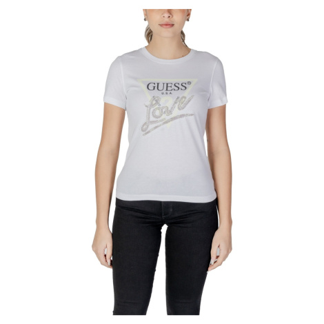 Guess CN SS LOVE TRIANGLE W5GI05 I3Z14 Bílá
