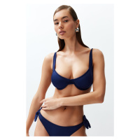 Trendyol Navy Blue Balconette Bikini Top