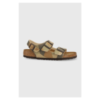 Sandály Birkenstock Milano Sfb pánské, béžová barva, 1024970