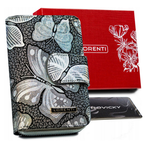 Dámská kožená peněženka s motýlky Lorenti
