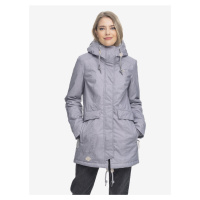 Šedý dámský zimní kabát s kapucí Ragwear Tunned - Dámské
