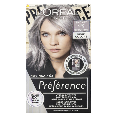 L'Oréal Paris Préférence Vivid Colors permanentní barva na vlasy 9.112 Camden Town 150 ml
