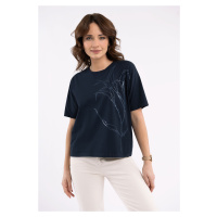 Volcano Woman's T-Shirt T-Ciri Navy Blue
