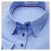 Dámská košile modrá se stylovým nápisem na zádech 12082