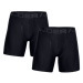 Pánské boxerky UNDER ARMOUR UA Tech 6in 2 Pack-BLK