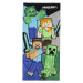 Hravý dětský ručník Minecraft, zelená