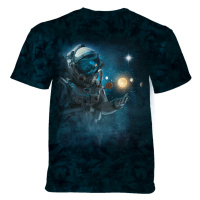 The Mountain Dětské batikované tričko - ASTRONAUT EXPLORER - vesmír - modrá