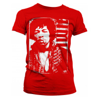 Jimi Hendrix tričko, Distressed Red, dámské