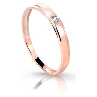 Cutie Diamonds Prsten z růžového zlata s briliantem DZ6707-1617-00-X-4 59 mm