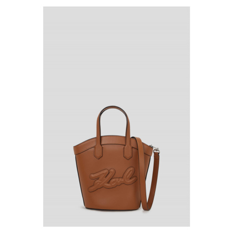 Kabelka karl lagerfeld k/signature tulip sm tote sudan brown