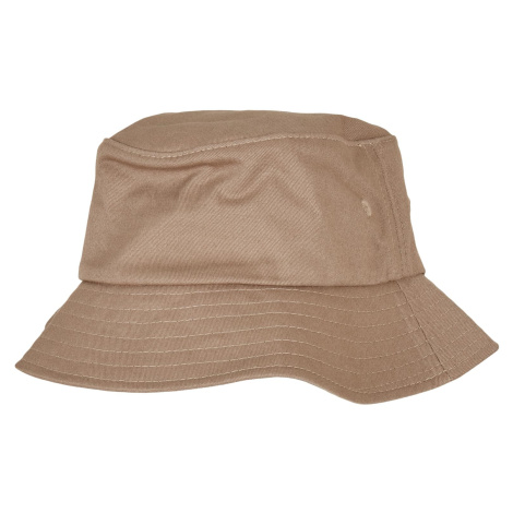 Dětská khaki čepice Flexfit Cotton Twill Bucket