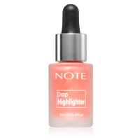 Note Cosmetique Drop Highlighter tekutý rozjasňovač s kapátkem 01 Pearl Rose 14 ml